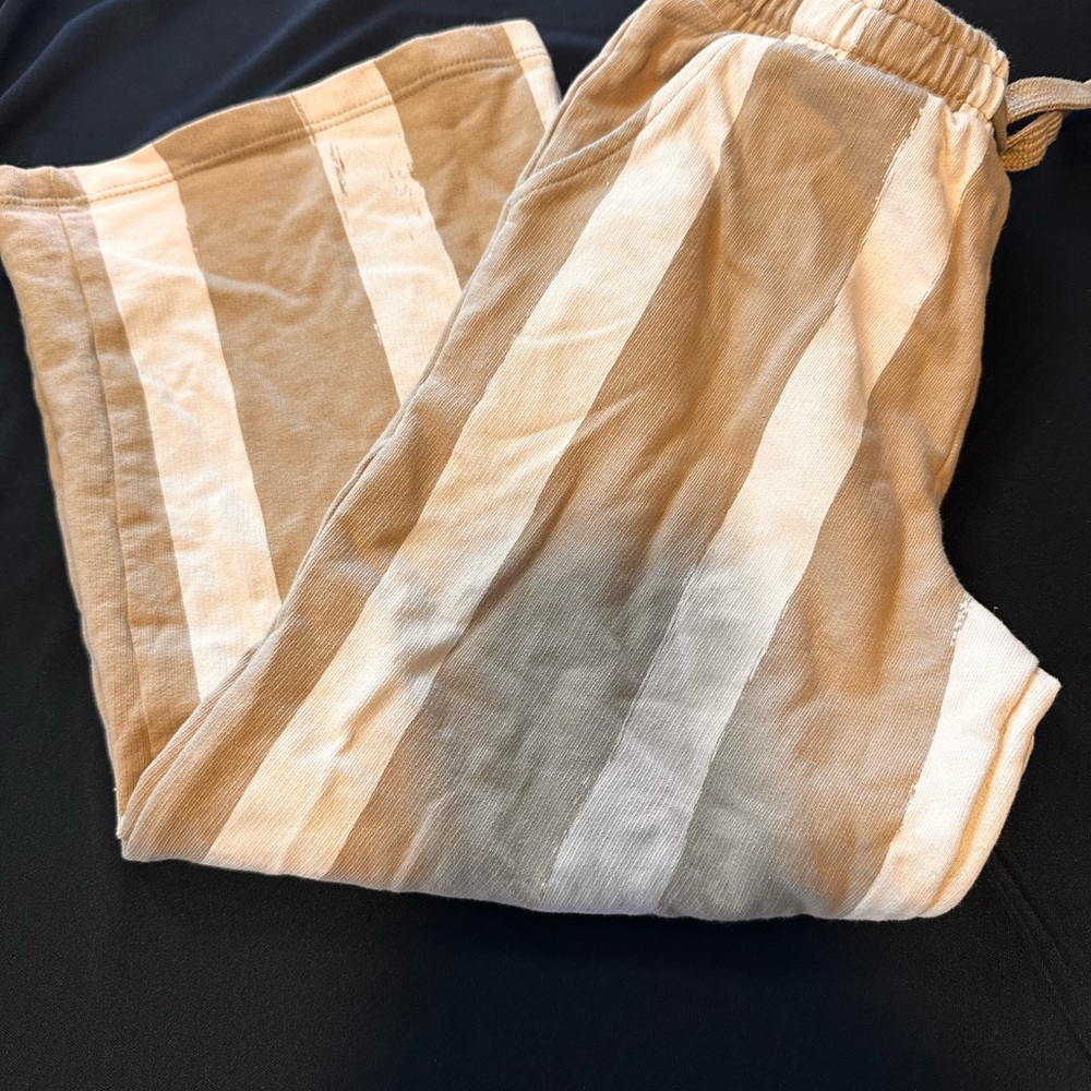 Next Tan and Cream Striped Kids Casual Bottoms